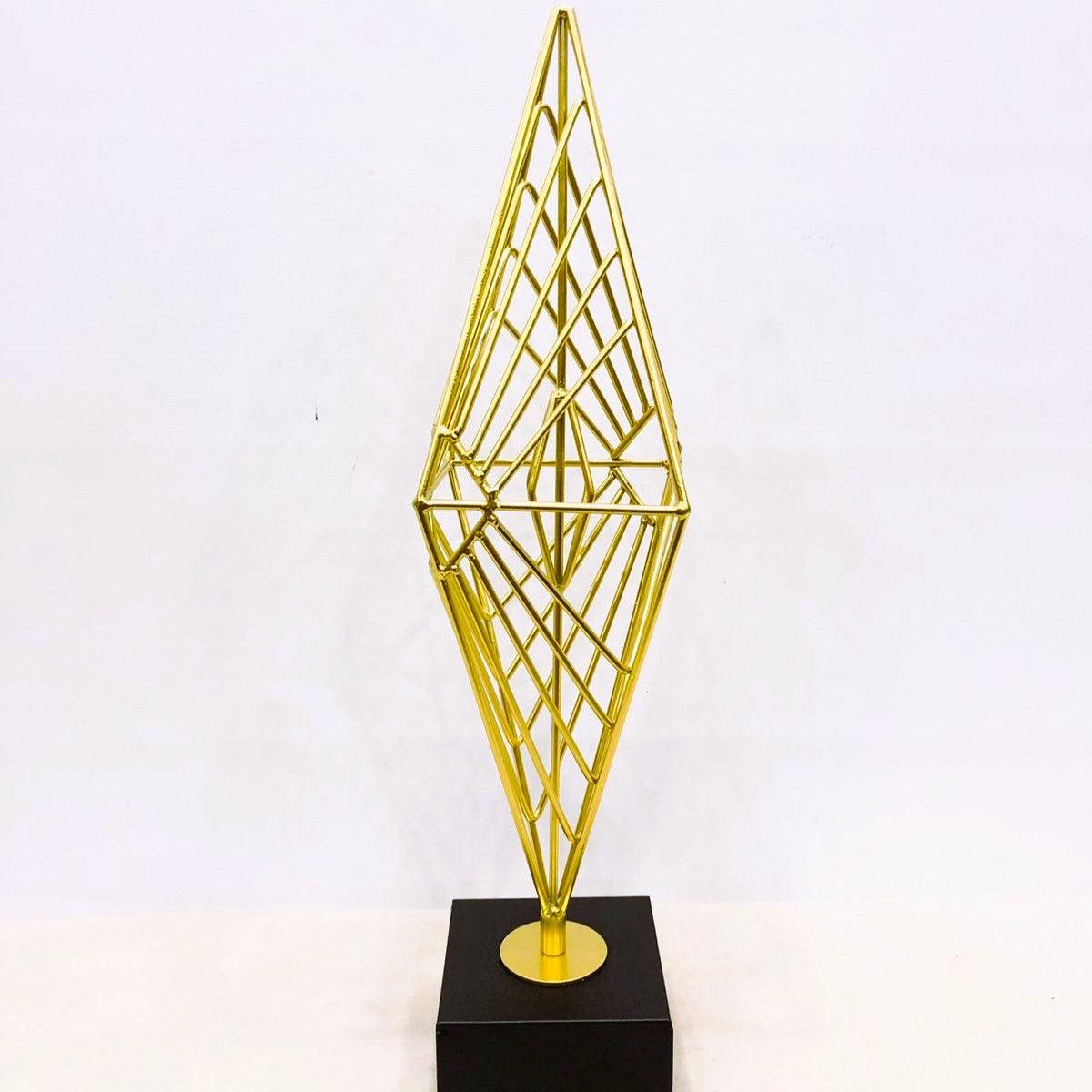 PYRAMID OF STRENGTH - METAL TABLE DECOR